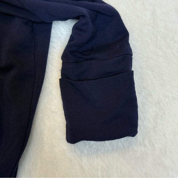 Little Sleepies Navy Zip-Up Preemie Onesie sleeper bamboo soft - Picture 5 of 8